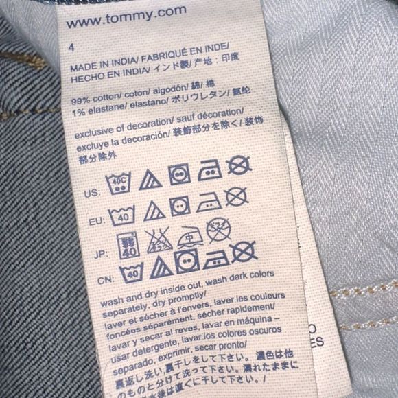 Tommy Hilfiger Boyfriend Jeans with Patchwork size 4 - Picture 10 of 12